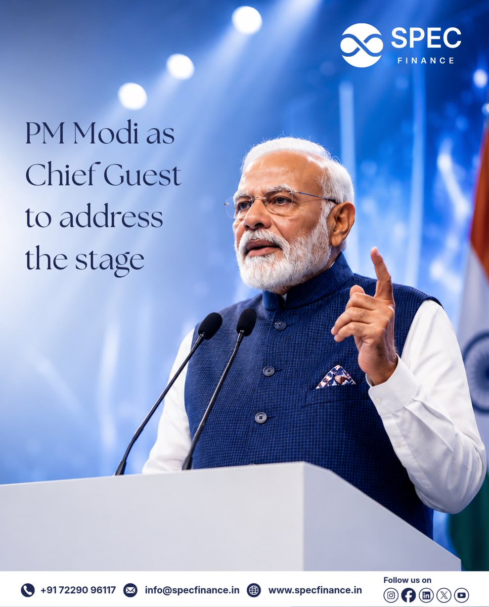 specfinancegfty's tweet photo. T-4 to ET World Leaders Forum 2026. PM Modi headlines a lineup of global CEOs and policymakers. 
Presenting Sponsor along with Visa and Suzlon. 21-22 Aug, Delhi.

Note : 
Prime Minister's image has been used solely to indicate his participation as a chief guest and speaker at ETWLF, and does not imply any endorsement.
