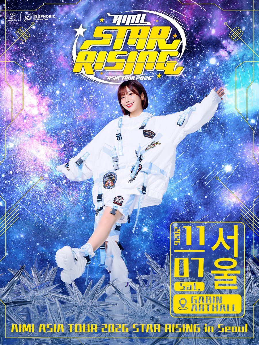 TAKIEL_INC's tweet photo. AIMI ASIA TOUR 2026 STAR RISING in Seoul 개최 결정!

#AIMI #愛美 #아이미 https://t.co/Ql6d1FRX82