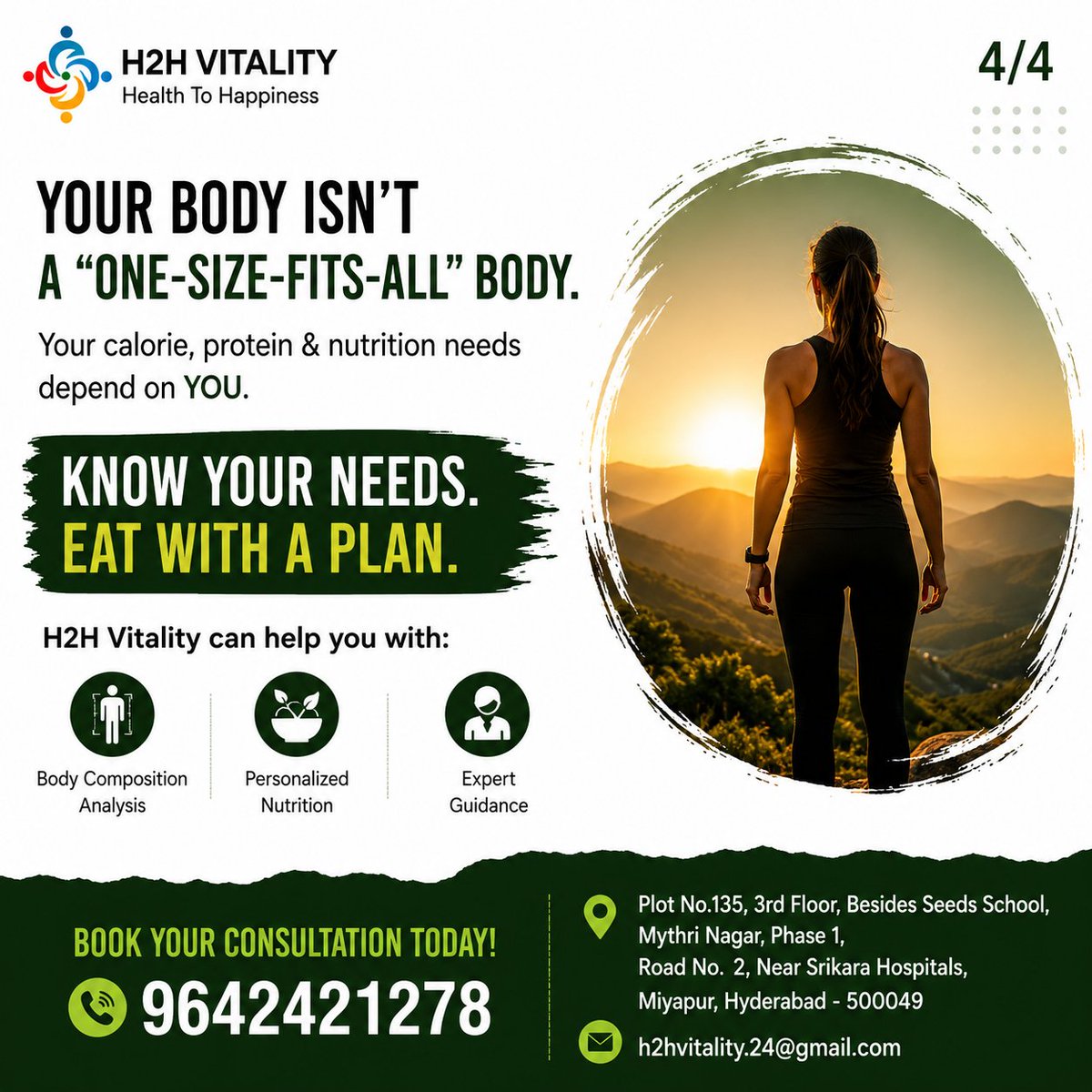 H2HVITALITY's tweet photo. 🥗 Eating healthy is just the beginning

At H2H Vitality, we help you understand your body and support your weight loss journey with personalized nutrition and expert guidance.
#H2HVitality #WeightLoss #HealthyWeightLoss #PersonalizedNutrition #Nutrition #HealthyEating https://t.co/COT241dO4F