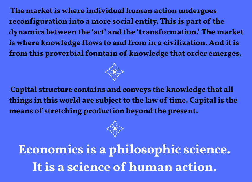 DivineEconomy's tweet photo. WHY ARE HUMANS SOCIAL BEINGS? 
Although seemingly invisible the market is an integral part of our reality.
We live in a world that has time. Capital is, therefore, also a reality.
Gleanings from the book "More Than Laissez-Faire" #14 https://t.co/zDPAa7nGEG