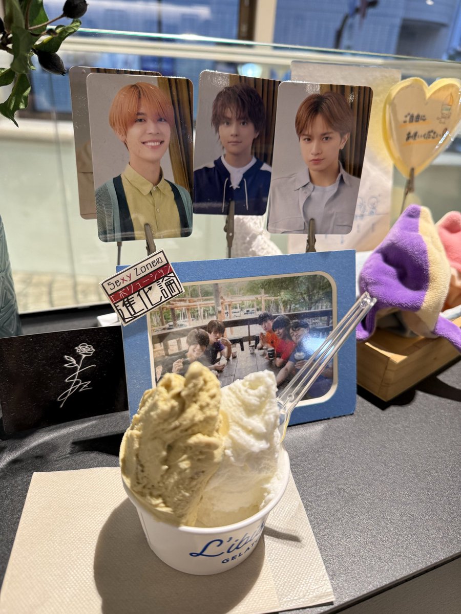 MoeMeeny's tweet photo. #リビスコ銀座
行ってみたかったジェラート屋さん🍨
菊池さんごめんよ💦写ってなかった
オブセ牛乳とピスタチオにしました！抹茶やフルーツ系も気になりますので、また寄ってみたいと思います https://t.co/ucRG0LFnk2