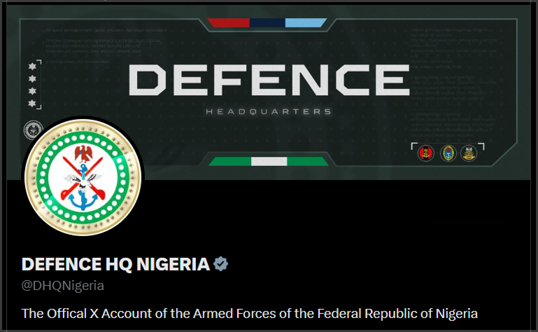 DHQNigeria's tweet photo. WE’RE BACK 🇳🇬

Thank you for your patience and continued support. https://t.co/mc8EIP6Hhy