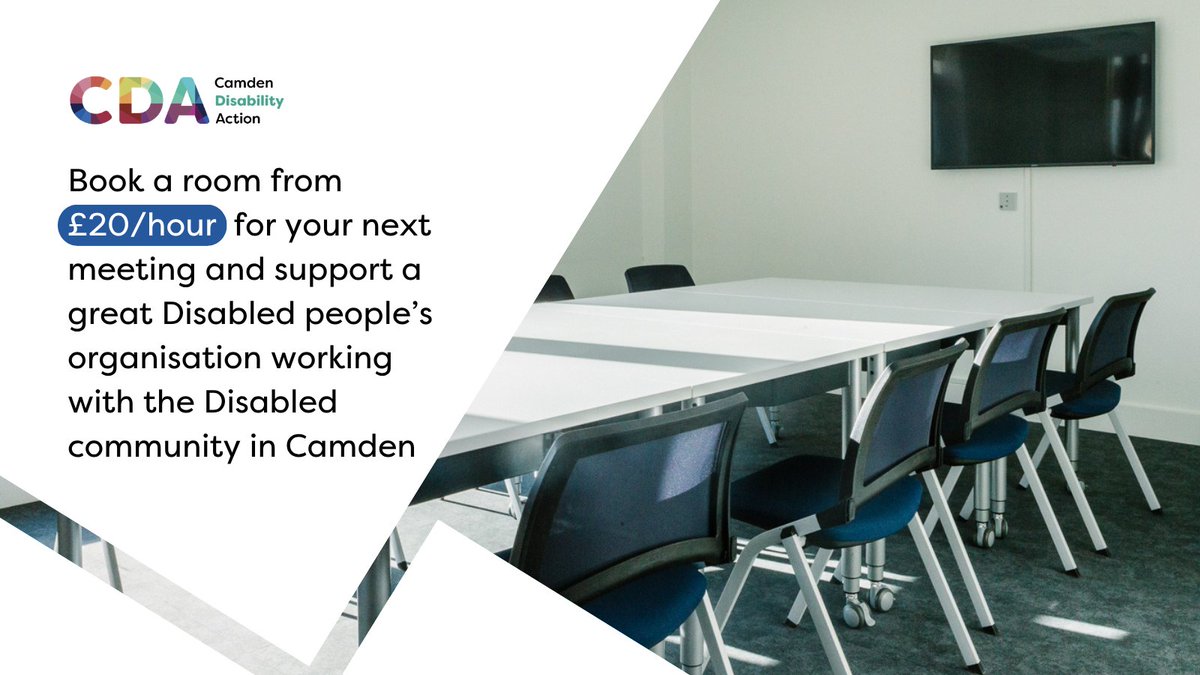 camdenDisAction's tweet photo. Looking for a professional space for your next meeting or workshop? Our bright, air-conditioned rooms come with great tech to help your event run smoothly. Perfect for meetings, training sessions and workshops. 
Book from £20ph 👉https://t.co/e6hr0NWjln
#Camden #MeetingSpace https://t.co/DlWGNV3gyR