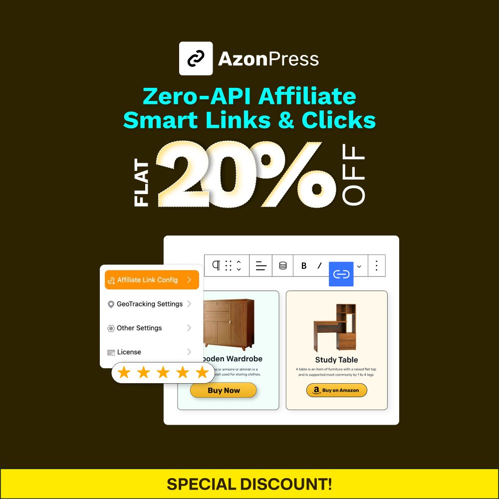 AzonPressWP's tweet photo. 🔥 Flat 20% OFF on AzonPress!

Plans start at just $2.06/month. Get everything you need to build and grow your affiliate business for less.

✅ All features included in every plan
✅ Priority support
✅ Save 20% for a limited time

👉 Grab the deal here: https://t.co/qkzjDWPQuo https://t.co/uEtUFx2mtK