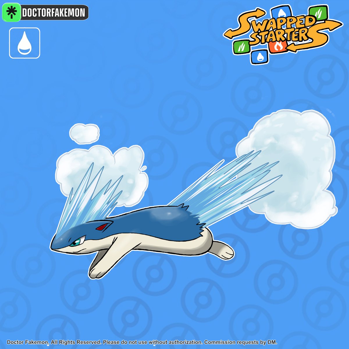 DoctorFakemon's tweet photo. #Swappedstarters
What if Cyndaquil, Quilava and Typhlosion were the Water-type starter...
#pokemon #fakemon #artwork https://t.co/ITBDEej5r1