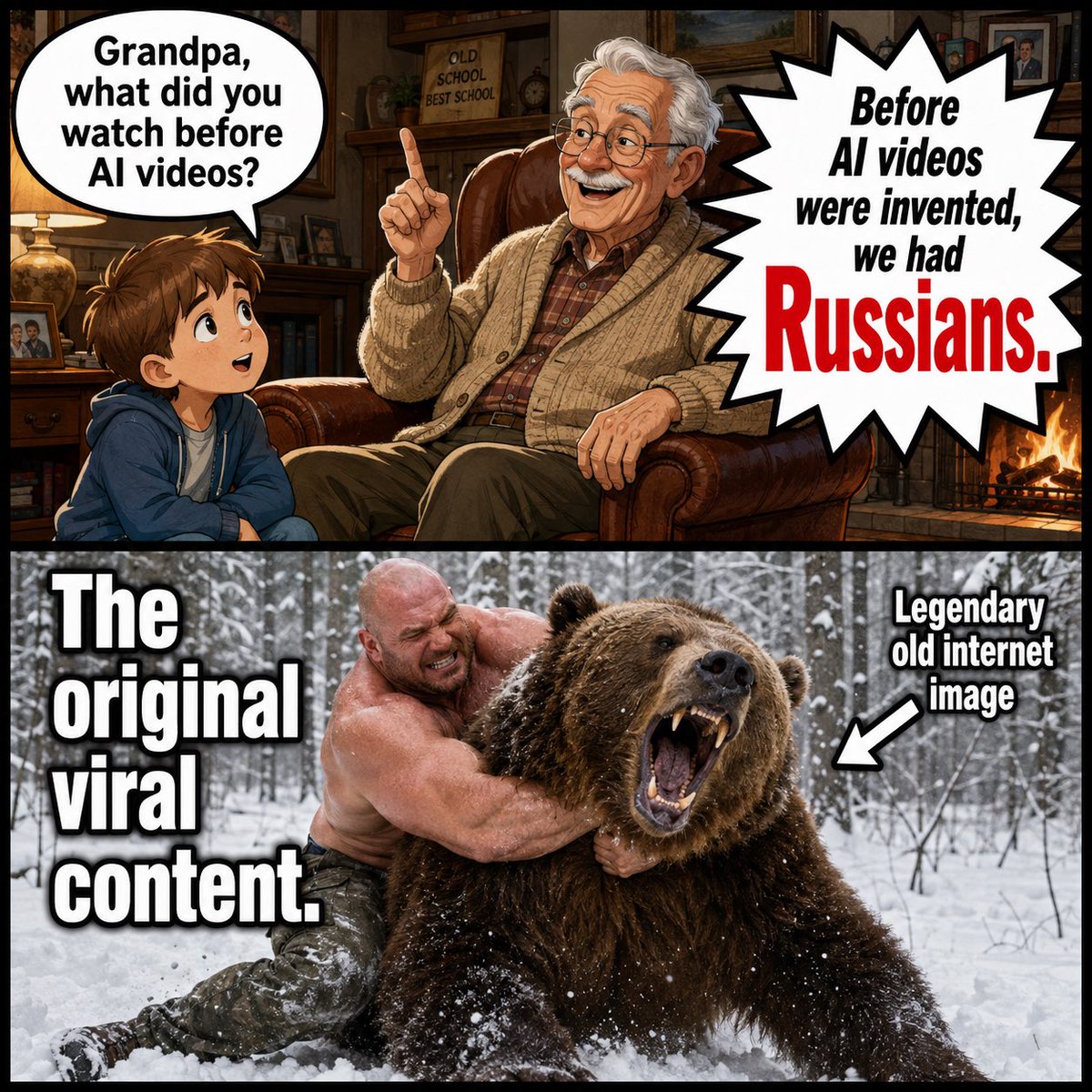 maerk05's tweet photo. Before AI Videos, We Had Russians. https://t.co/YhKVjWhMbd