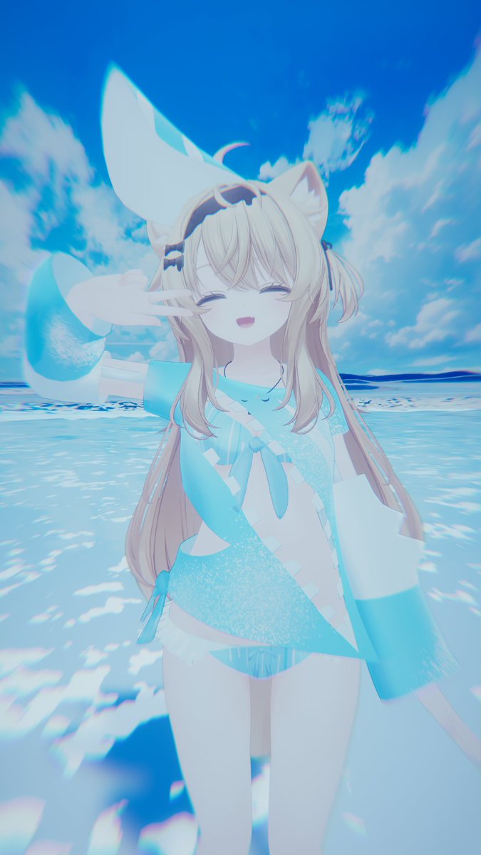 Laplus05's tweet photo. エクもかわいいですね。
#VRC ＃VRChat https://t.co/uTEjyPbYLo