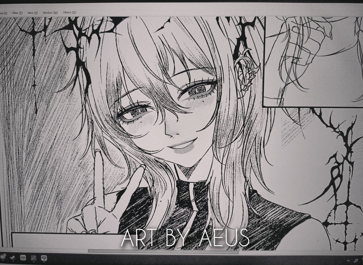 AeusArts's tweet photo. ひらめきの瞬間。🌸

#ERRAの片鱗 https://t.co/mUeUflLlMb