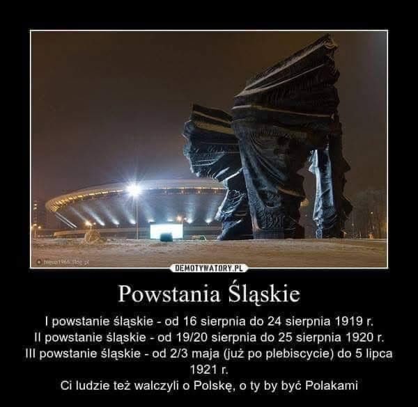 LachmannAnna's tweet photo. À propos Boga, Honoru i Ojczyzny, właśnie przypada 107 rocznica wybuchu I Powstania Śląskiego. Żadne górnolotne przemówienia ani kosze kwiatów nie dają tyle ile dałoby podpisanie ustawy o języku śląskim. https://t.co/higEEZNCEa