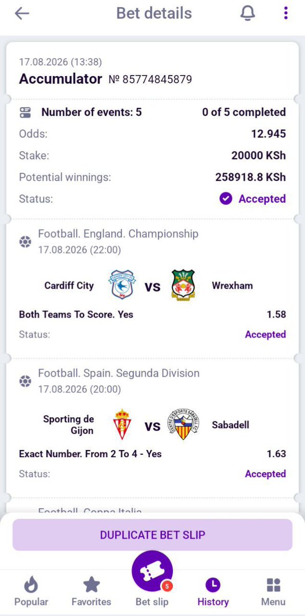 h36041379's tweet photo. TAKE IT SERIOUS DONT MISS OUT

LETS BOOM THIS SAFE ODDS ON WINWIN 

Booking code ▶️F3X7S

✅Register and deposit On HELABET this 🔽link

Link▶️: https://t.co/B5kkq2SHKb

Use promocode▶️ GIFTED for 300% boNUS on your first deposit

Telegram channel 👉https://t.co/5GIKYDCKHp https://t.co/isFZ9t2HPv