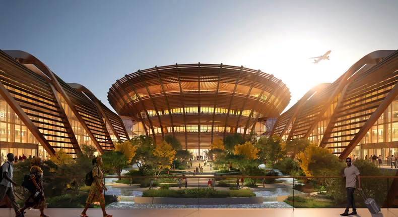 BusInsiderSSA's tweet photo. Chinese🇨🇳 state-owned companies dominate the shortlist for main construction contracts at Ethiopia's🇪🇹 $12.5 billion Bishoftu International Airport, with 15 out of 33 spots, while no major independent U.S.🇺🇸 contractor made the list.

Ethiopian Airlines postponed contractor selection from August 2026 to January 2027, but says the delay will not affect the project's timeline.

Bishoftu International Airport will be the largest and most expensive aviation project in Africa, set to open in 2030 with a capacity of 60 million passengers, eventually rising to 110 million.

The project requires over $9 billion in external financing, with significant interest shown by both Western and Chinese lenders, though no final agreements are in place yet.