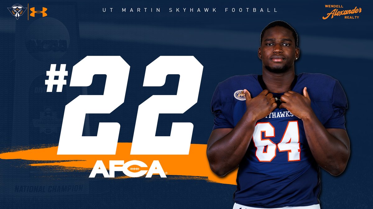utmsports's tweet photo. 🚨 AFCA Coaches Poll🚨

@UTM_FOOTBALL opens the season ranked No. 22 in the first AFCA FCS Coaches Poll of 2026!

Story: https://t.co/ztWGJ7UJB6

#MartinMade | #OVCit https://t.co/jN2CUiedbE