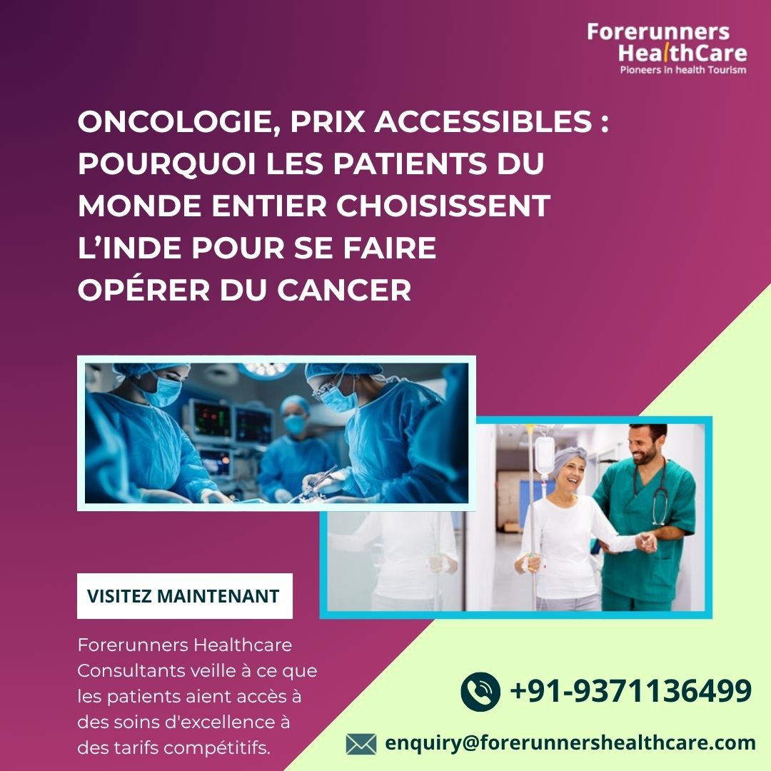 forerunnerscons's tweet photo. Oncologie de pointe, prix accessibles : pourquoi les patients du monde entier choisissent l’Inde pour leur chirurgie du cancer

🌐: https://t.co/4IEkTDa7oM

✉️: enquiry@forerunnershealthcare.com
📲: +91-9371136499

#ChirurgieDuCancer #SpécialisteDuCancer #HôpitalCancérologie https://t.co/vKwS2UAy6g