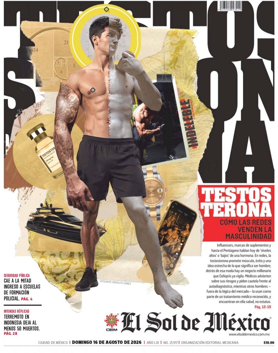 Atza_Cabrera's tweet photo. 📰✒️ Ayer publicamos en @elsolde_mexico sobre un tema del que pocas veces hablamos: la masculinidad; y cómo ésta se construye a través de modelos en redes sociales. https://t.co/499Av7J1gn