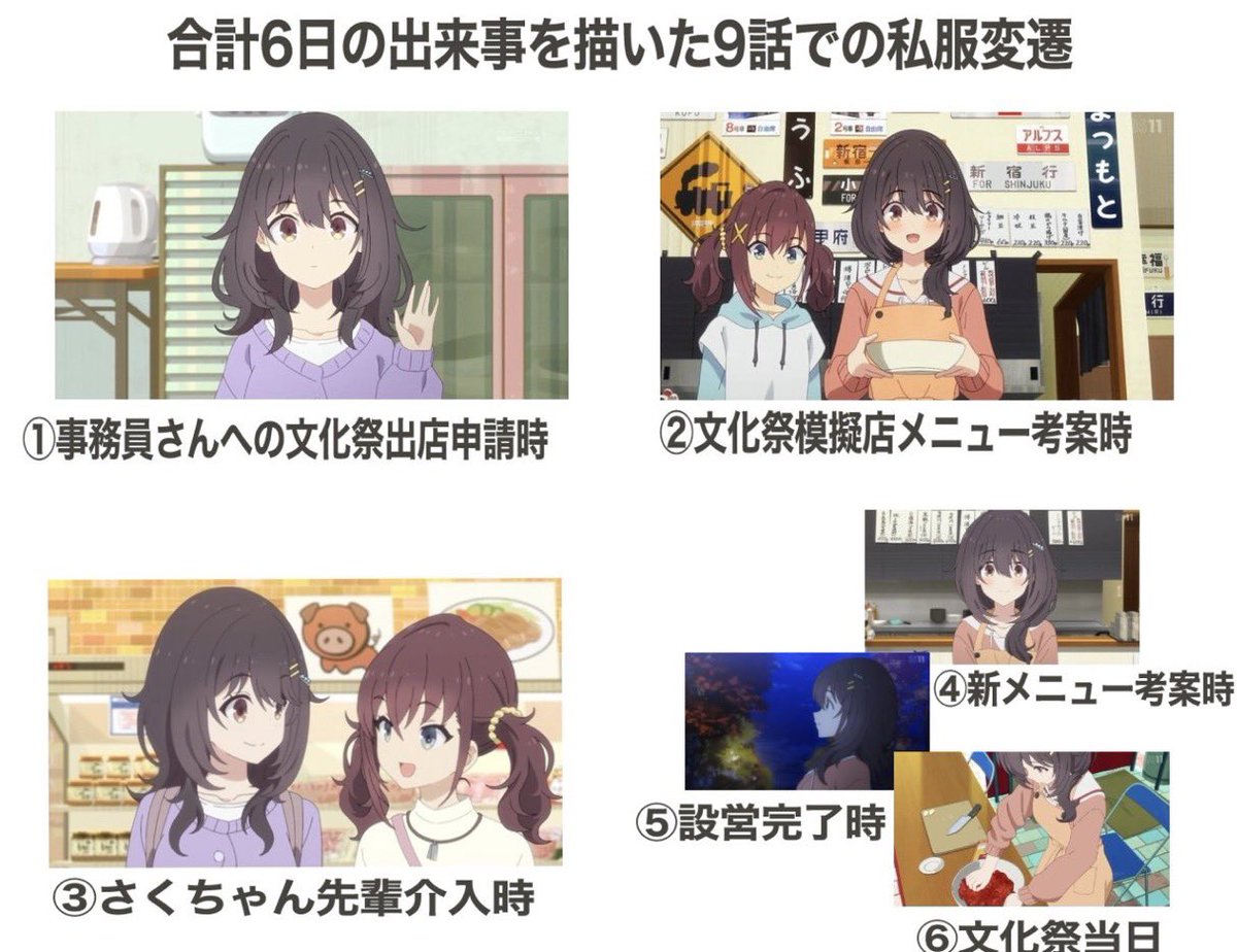 ecila_nerak's tweet photo. 日常アニメの私服というとひびめし9話の件を僕は一生忘れないだろう…（漫画版ではさすがに？改良） https://t.co/h7I3h9f2nt