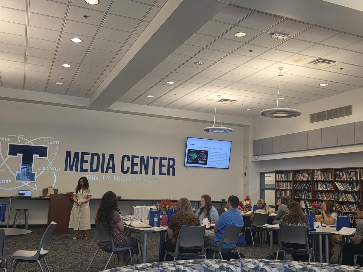 TrinityAreaSD's tweet photo. Welcome to our newest Hillers! 💙🤍

Today kicks off the 2026-2027 school year with New Employee Orientation. We’re excited to welcome our newest educators to the Trinity family and can’t wait for the year ahead! https://t.co/1ufcP7HIV0