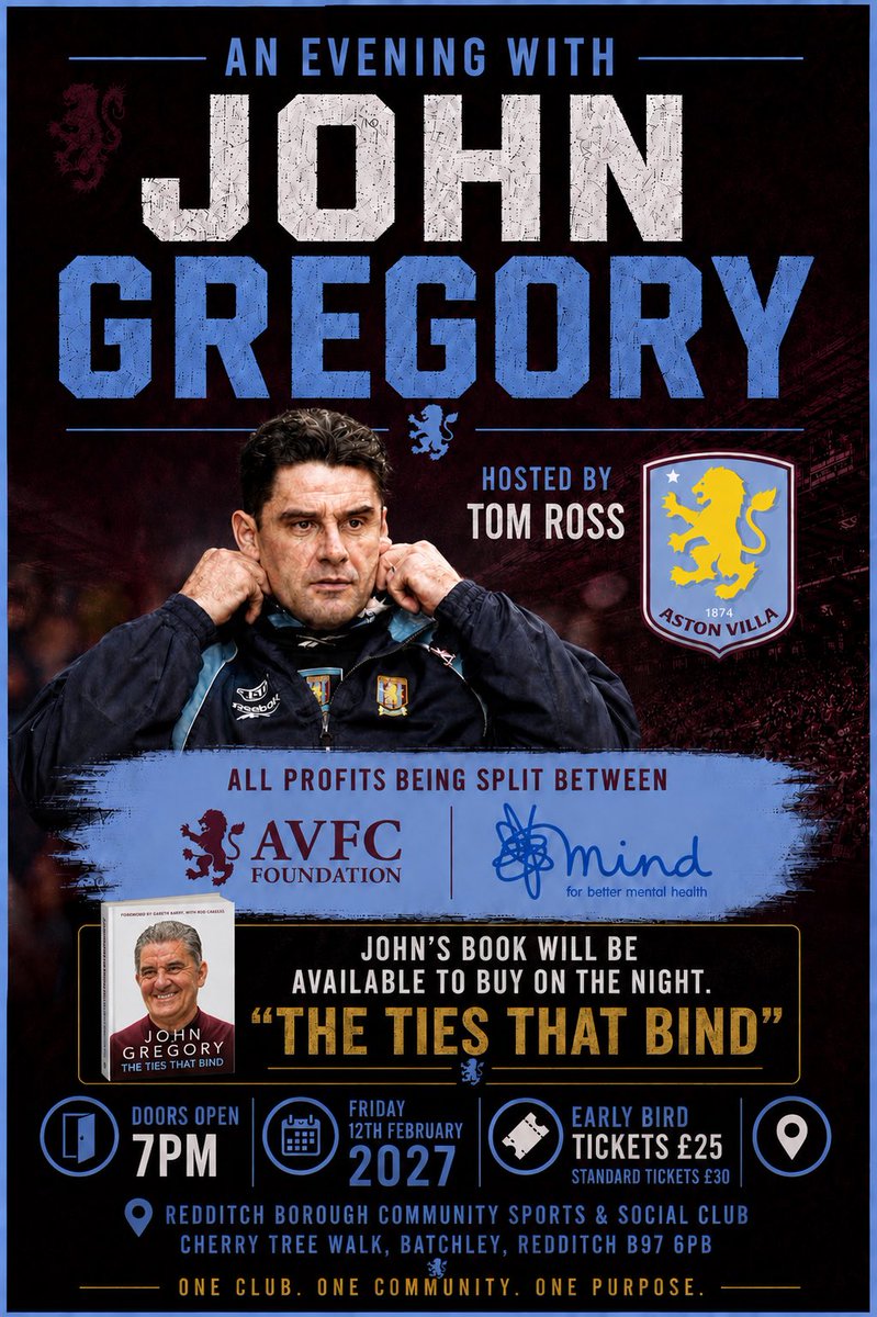 RLionsAVFC's tweet photo. It’s here, it’s happening! Get your early bird tickets below. https://t.co/A6YU5jB54f https://t.co/NWVa0BfgE2