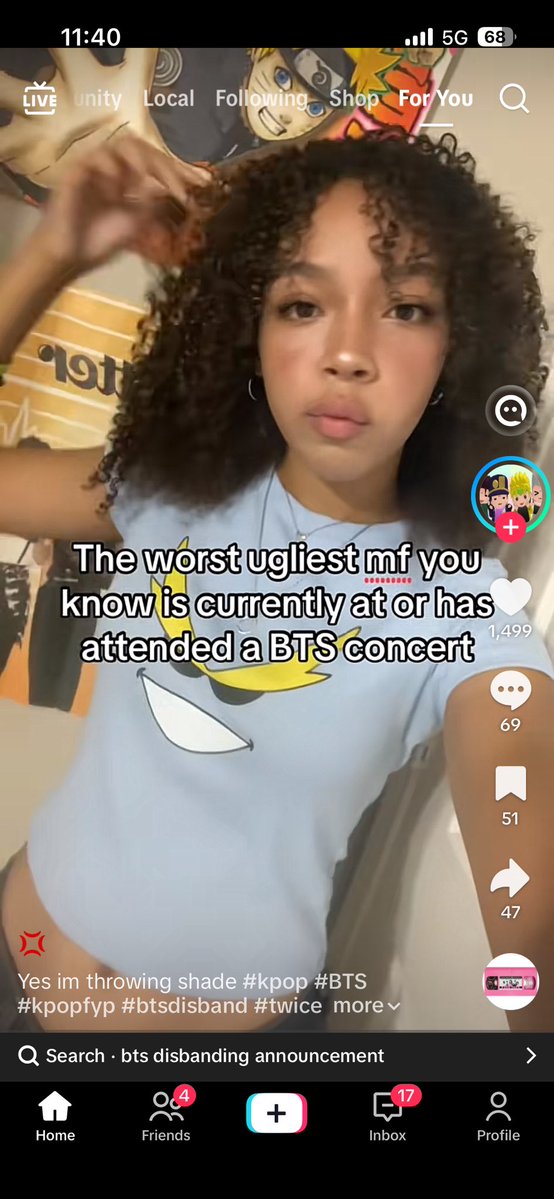 gigiscenery's tweet photo. with the butter poster behind her 😭 https://t.co/7yoefBMtMQ