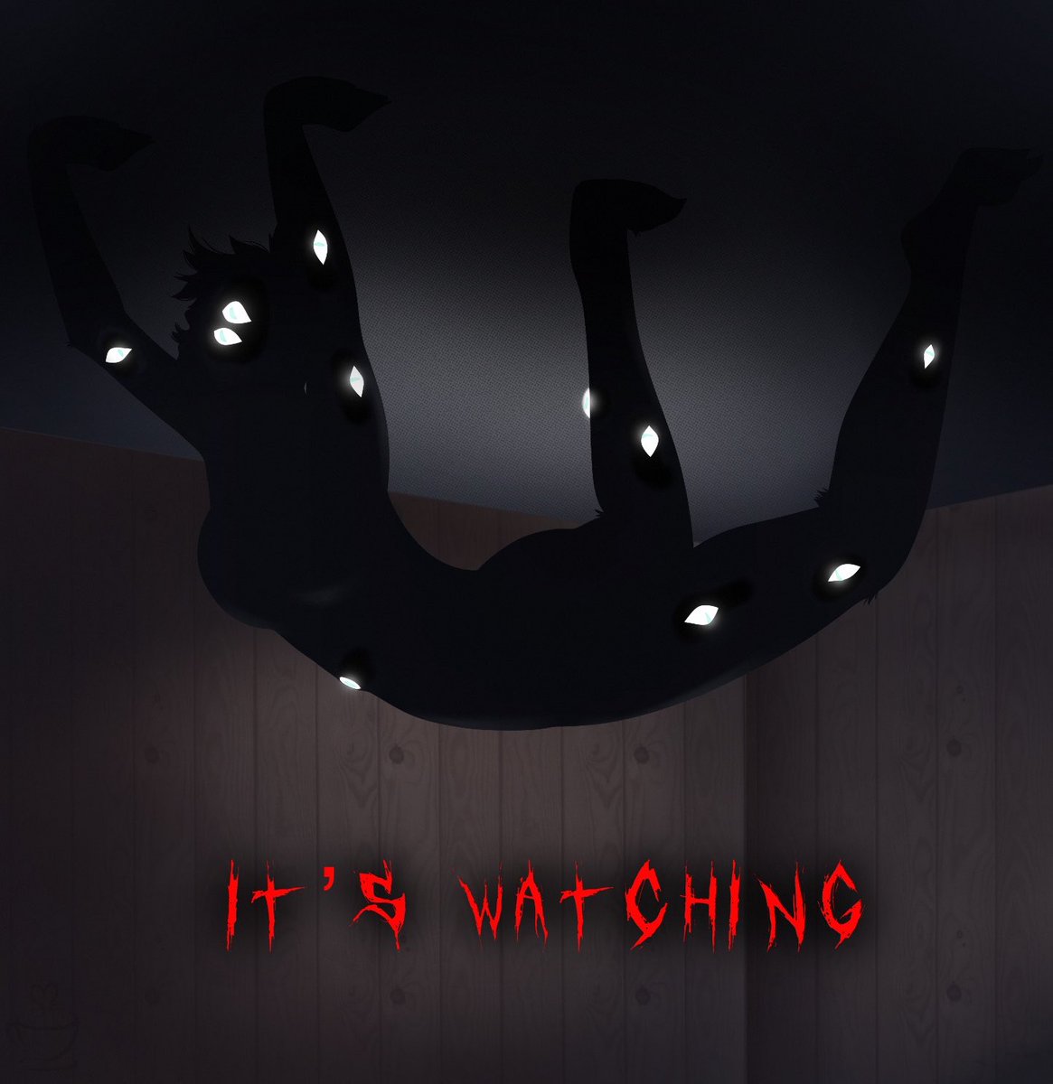 Melonppuccino's tweet photo. Who’s watching her? The eyes keep her awake at night…
#melonartss https://t.co/DD1Od4ZjIs