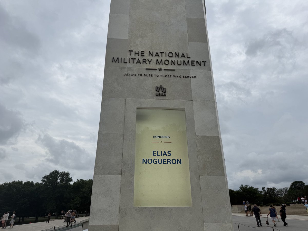 HannahBrandt_TV's tweet photo. Do you know a veteran that we should shoutout on @NewsNation?! We’re looking for names of your loved ones who’ve served! 🇺🇸 

Tomorrow we’re covering a new @USAA military monument on DC’s National Mall that’s interactive l. You can call up the name of a friend or family member who has served and have their name featured for a few moments. Let us know who we should call up in the comments below 
⬇️