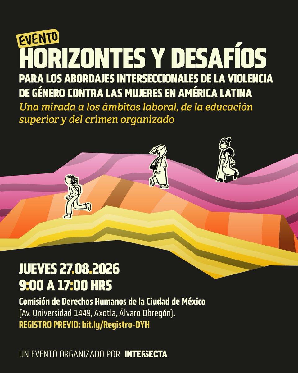 intersectaorg's tweet photo. ¿Por qué la violencia de género contra las mujeres continúa en América Latina? 
Acompáñanos a dialogar con expertas de distintos países de la región sobre las buenas prácticas, retos y posibilidades de acción en América Latina. 
🗓️27 de agosto
👉Registro: https://t.co/PaGzNH1rpy https://t.co/ue6LBqtSvU
