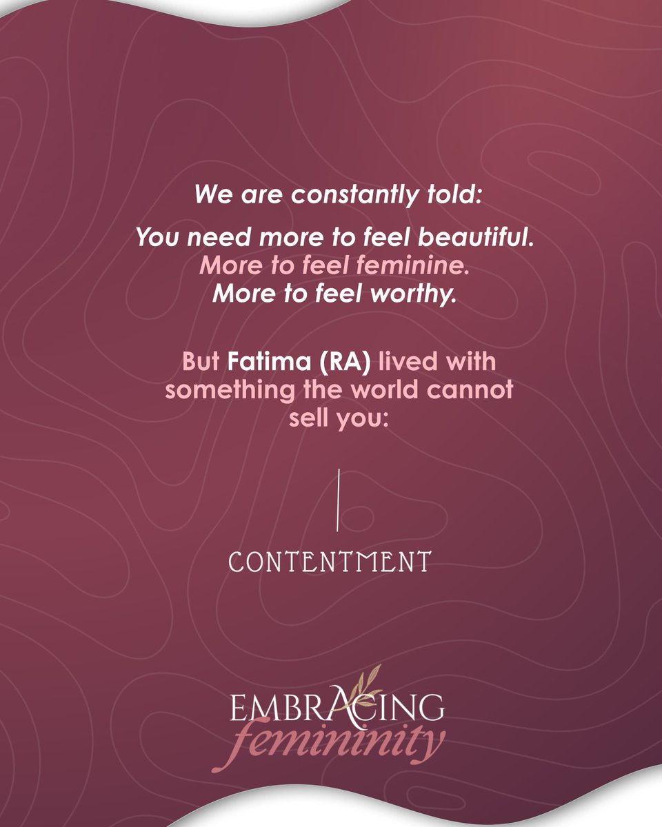 GIOHyderabad's tweet photo. When did femininity become so expensive? 🌷
Fatima (RA) reminds us that beauty was never about having more—it was about simplicity, modesty, and contentment with what Allah has given. 🤍
#giohyderabad 
#embracingfemininity https://t.co/tER3SrQfoX