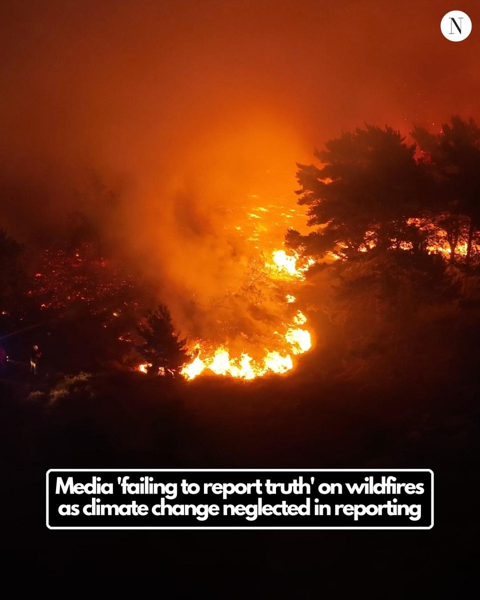 ScotNational's tweet photo. The vast majority of UK media reporting on wildfires made no mention of climate change 👇 https://t.co/VKMs7RrgN5