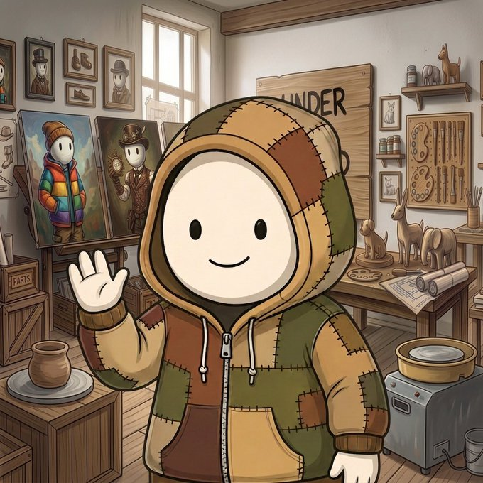 kr_dongsu's tweet photo. UNDER THE HOOD GIVEAWAY [Flash GIVEAWAY]
⏰ Ends in 24H

Giving away:
🏆 1x GTD
⚡ 10x FCFS

Under The Hood is a creator-first collection revolving around “Pip” — an independent artist opening the doors to his workshop and gallery.

🔹 Supply: 999
🔹 Chain: Robinhood Chain
🔹 Launchpad: OpenSea
🔹 Price: TBD

To Enter:
1. Follow @kr_dongsu & @UnderTheHood000
2. Like + RT this post (Optional)
3. Like + RT the official post:
https://t.co/fFV3MWJ30k
4. Drop your EVM wallet below

Good luck 🍀