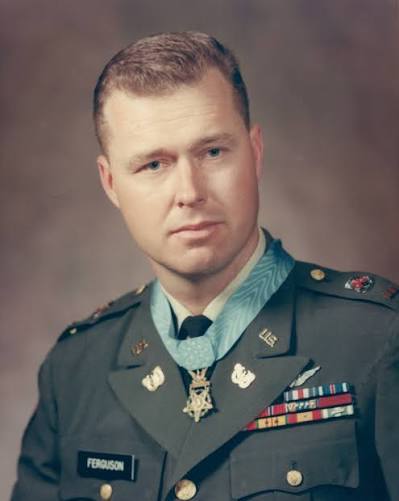 VoicesfromNam's tweet photo. Frederick Ferguson was a Texas kid who first joined the Navy, spent four years as an aviation storekeeper, then switched to the Army to do what he really wanted, fly helicopters. By early 1968 he was a warrant officer flying Hueys with the 1st Cavalry Division. On January 31, 1968, the opening day of the Tet Offensive, he happened to be flying resupply near the city of Hue when the whole war exploded, and he flew straight into the worst of it.

Hue had just been overrun by the North Vietnamese and Viet Cong, the same battle that would see the massacre of thousands of civilians. Inside that enemy held city, a helicopter had been shot down, and its wounded crew and passengers were trapped in a tiny South Vietnamese compound, surrounded, calling for help. Every aircraft in the area was being warned to stay clear because the anti aircraft fire was murderous. Ferguson listened to the emergency calls and volunteered to go get them anyway.

There was no safe way in, so he took the insane way. He dropped his Huey down low over the Perfume River and raced up it at maximum speed, right through the heart of the enemy held city, taking fire from the buildings on the banks and from boats on the water. He threaded through all of it and then had to land in a space barely big enough for the rotor, in a blinding cloud of dust, with mortar rounds and small arms fire falling on the compound. While the wounded were loaded, exploding mortar fragments tore into his helicopter and damaged it. Ferguson did not leave. Once his passengers were aboard, he powered the battered aircraft back up off the ground and flew back out down the same river gauntlet, through the same fire, to safety.

He saved all five men. Frederick Ferguson became the first Army aviator to receive the Medal of Honor in Vietnam, presented by President Nixon in 1969, and he added two Silver Stars, a Distinguished Flying Cross, and 39 Air Medals to it over his career. He is alive today, in his eighties. A pilot who heard trapped men calling from inside a city that had just fallen, and decided the only acceptable answer was to fly up the river and get them.