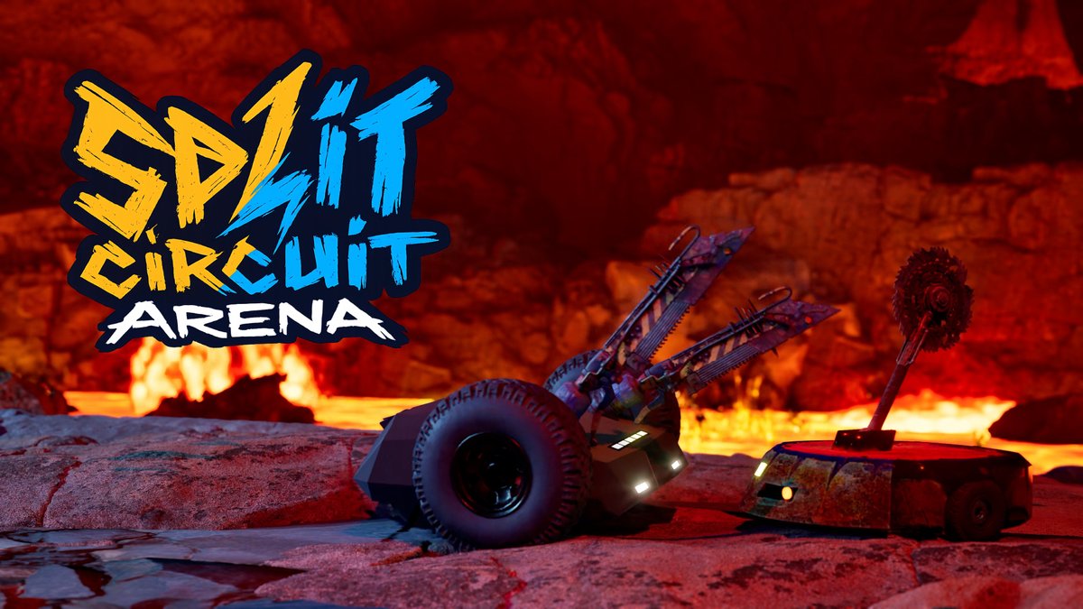 split_circuit's tweet photo. We’re announcing the first Split Circuit Arena Steam Playtest at the @ukrainiangames Festival! 🇺🇦
Two players share one bot, each controls one side.
Signups are open now. Testing begins Friday, August 21. Steam link below 👇
#indiedev #indiegame #videogame #gamedev #battlebots https://t.co/9FlulENEwN