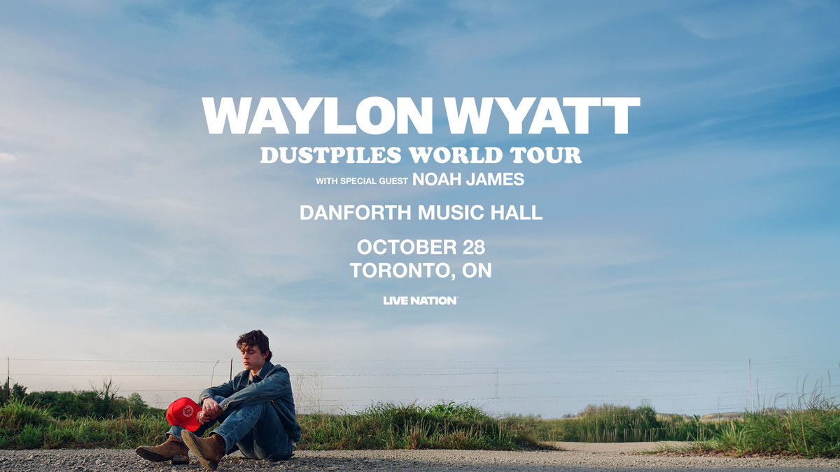 TheDanforthMH's tweet photo. JUST ANNOUNCED: Singer-songwriter Waylon Wyatt is bringing his country sound to the Danforth Music Hall on October 28 with special guest Noah James! 🤠
ON SALE: Fri, Aug 21 | 10am
🎟️: https://t.co/TVHbHbLKul https://t.co/HEoUU509wk