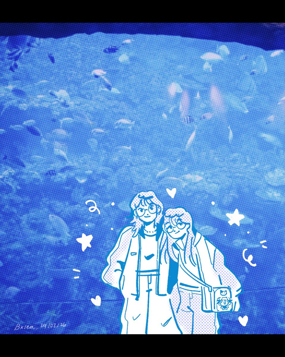 onigiriice's tweet photo. aquarium date is 10/10 so yuriful would go again 💙 https://t.co/Tx0hoeRk7U