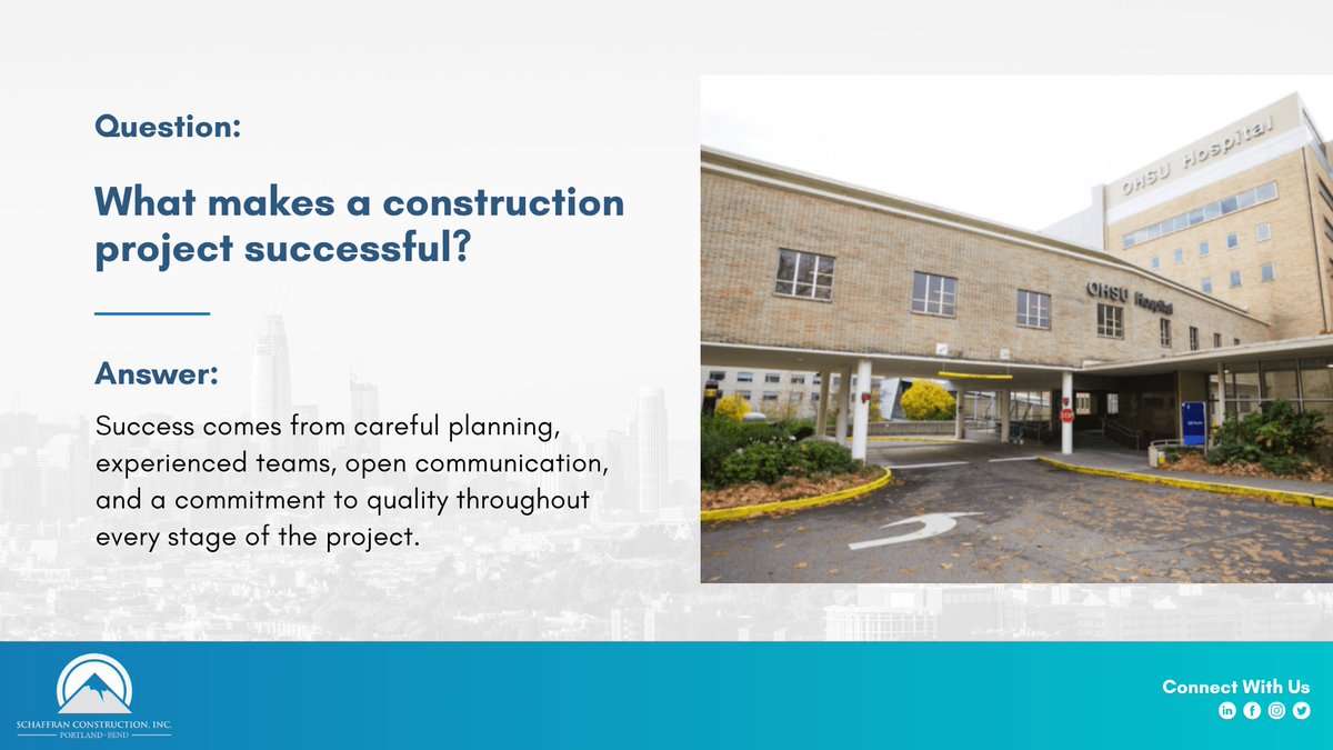 SchaffranConst's tweet photo. Successful construction starts with careful planning, experienced teams, open communication and a commitment to quality.

From healthcare upgrades to tenant improvements, our collaborative approach keeps projects safe, efficient and on track.

Learn more: https://t.co/KFYpyW8K13 https://t.co/ckPodSqWgi