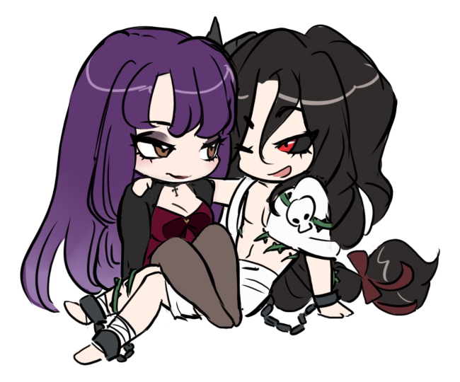 beansbasket's tweet photo. and bday gift chibis also . 4 @wickermallow 
congrats and long live devil brainrot https://t.co/GpPscRAF2Z
