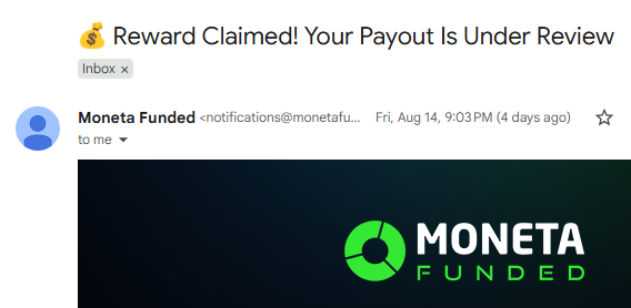 tradercams's tweet photo. Payout still under review…

It’s been around 27 hours excluding the weekend since I submitted it.

Starting to feel a little long now 😭

Still waiting @MonetaFunded. Hopefully we get an update soon. https://t.co/7TmgSONepk