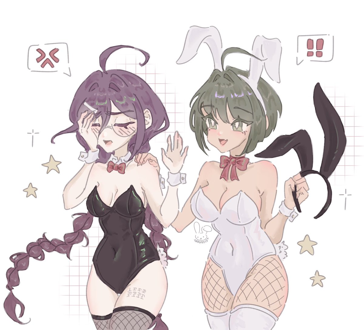 tabunniis's tweet photo. 𑣲₍ ᐢ. .ᐢ₎ ⋆˙⟡ bunny girls !! 

#tokomaru #danganronpa https://t.co/UTRCOhhqkR