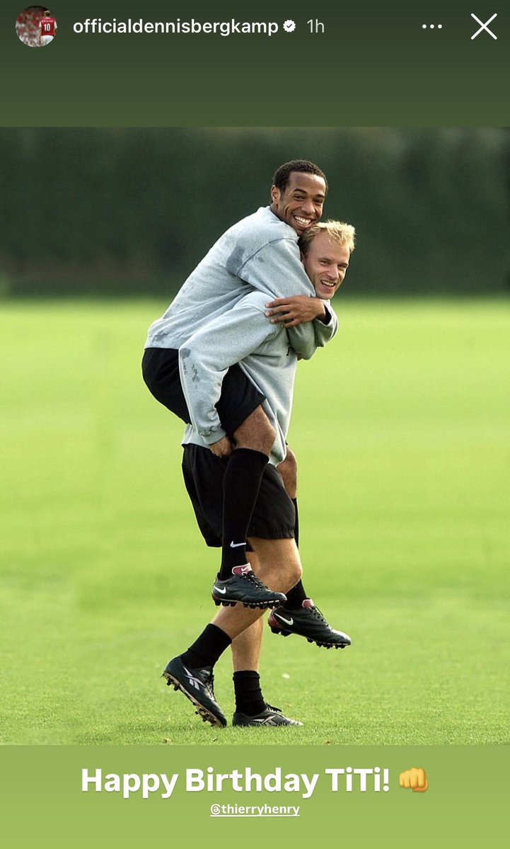 afcstuff's tweet photo. 📲 Dennis Bergkamp on Instagram. ❤️ https://t.co/2ql5Uhn0Cb