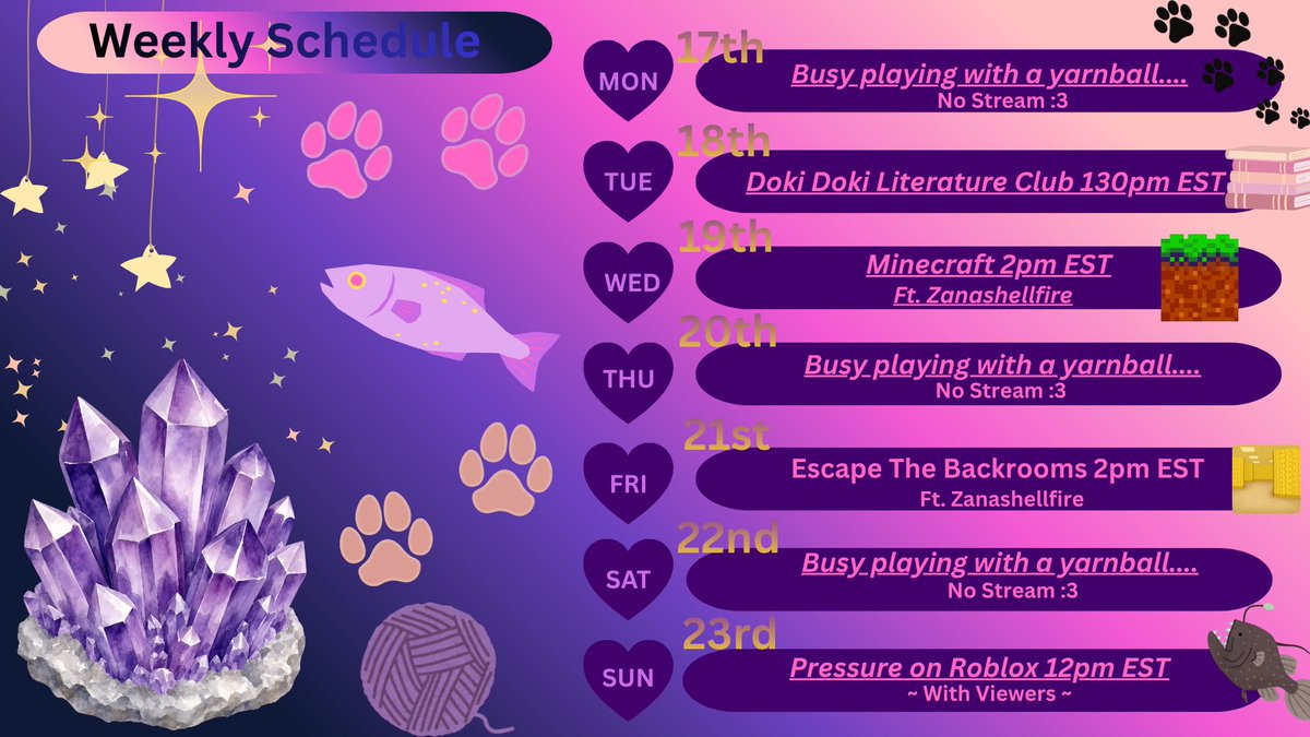 That1Joseph2006's tweet photo. Schedule is up 👁️👄👁️ https://t.co/k2IoNJ2Onr