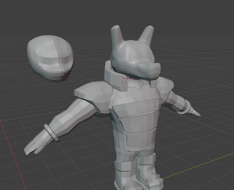 piesekii's tweet photo. modelling a dog/wolf head for the first time :p https://t.co/equ2eqoX2W