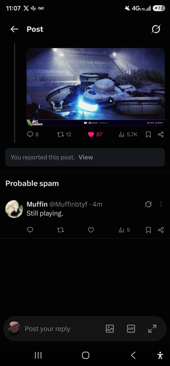 RealMino507's tweet photo. @Muffinbtyf @AkimboRambos @ARCRaidersGame Just report the guy and block him. https://t.co/uFAePTORYi