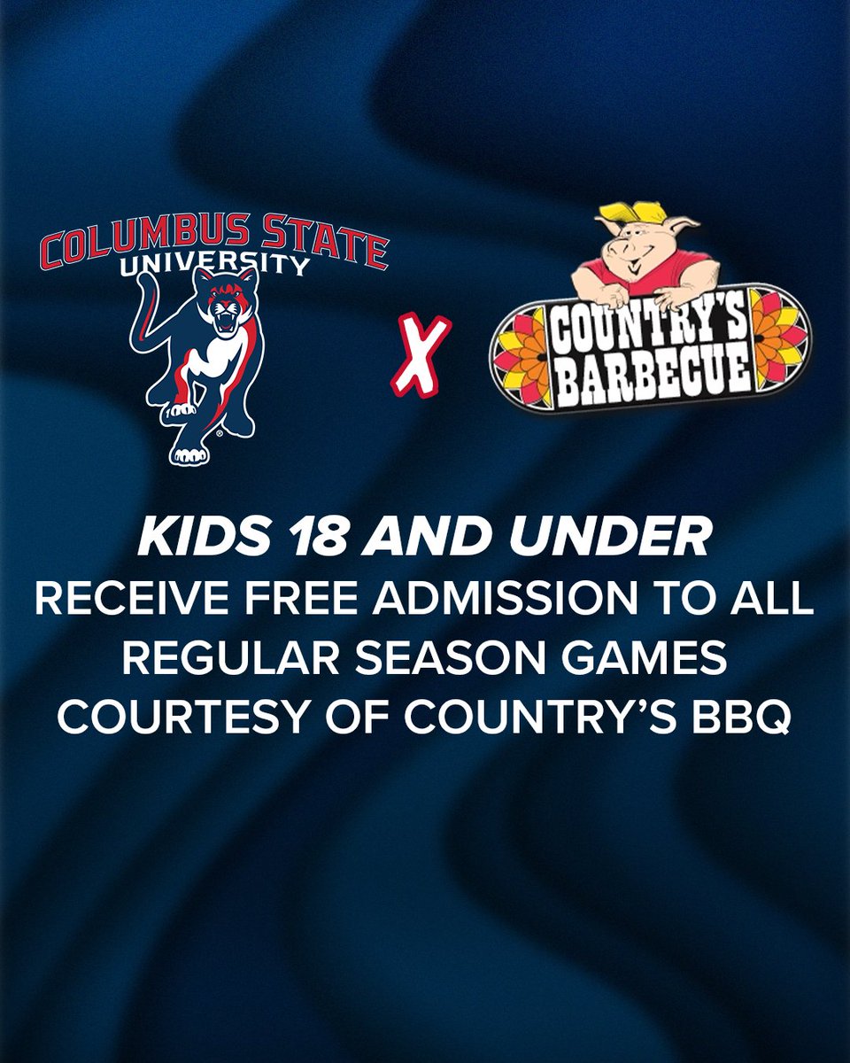CSUCougars's tweet photo. Country’s BBQ has the kids covered 🤝🐾

Fans 1️⃣8️⃣ and younger get in FREE to all CSU regular-season games‼️

🔗https://t.co/WzjXDSzErW (Read More)

#CougarsServe | #CougarsUnite | #NoCeilings https://t.co/xTNToe5G1M