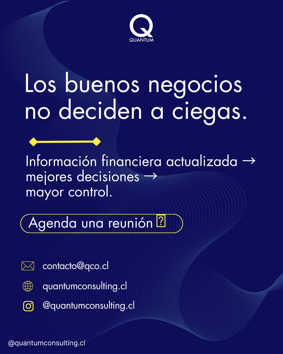 QuantumInd5_0's tweet photo. #QuantumConsulting #Finanzas #EmpresasChile #GestiónFinanciera #Estrategia https://t.co/VfUFJatgQW