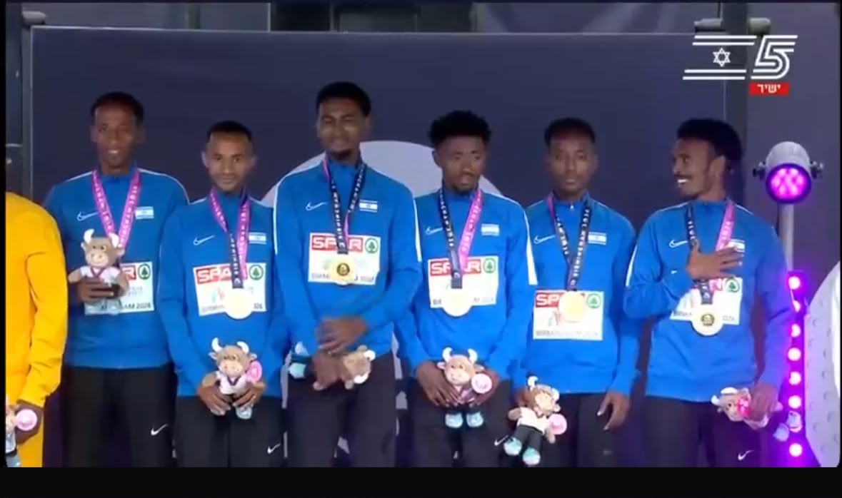 HenMazzig's tweet photo. Israel won the men’s team marathon gold medal 🥇 at the European Athletics Championships in Birmingham, UK! 

Kol haKavod to the champions! 🇮🇱 https://t.co/63pz5U2C94