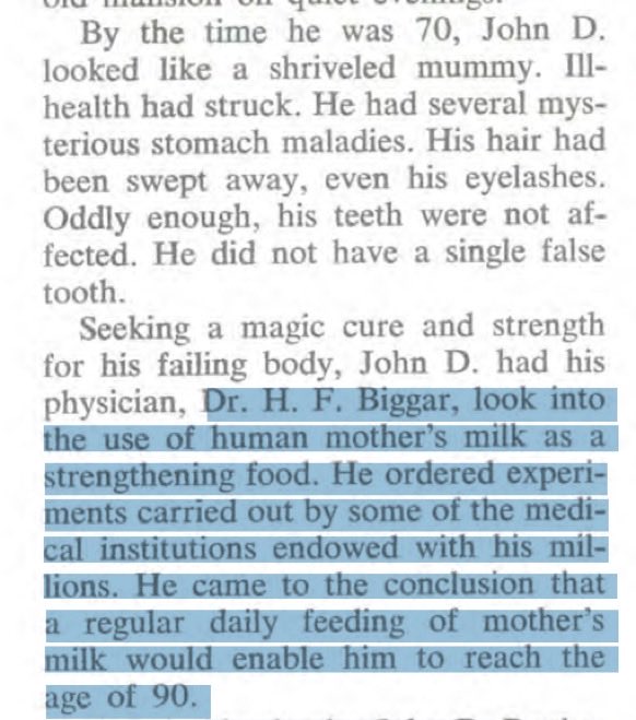 pikeypilled's tweet photo. John D Rockefeller had a stable of young nubile milkmaids that were milked daily to supply him with the freshest sweetest breast milk for his mother’s milk milkshakes (he drank 3 a day )

He lived better than you https://t.co/HY26VTMrWD