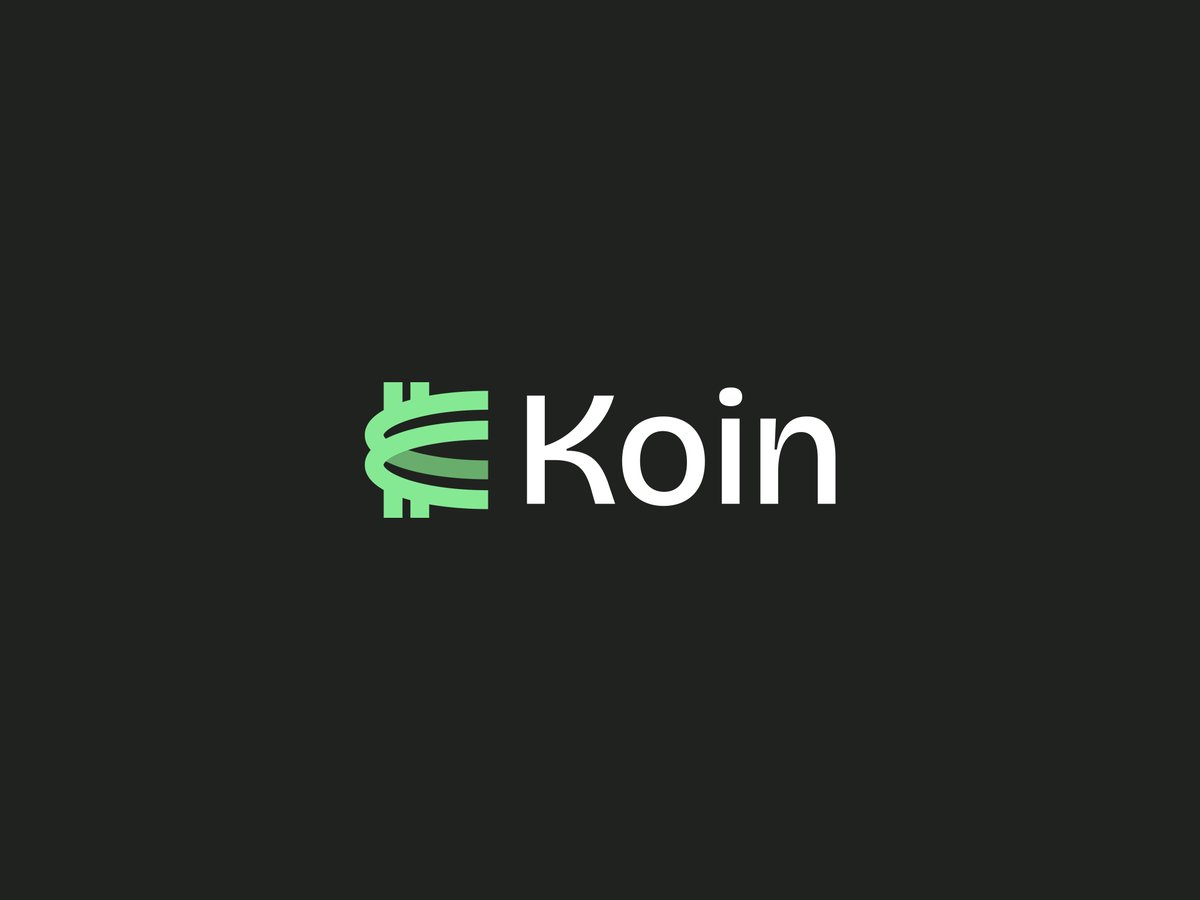 AbirStudio's tweet photo. Crypto Coin Logo - Koin https://t.co/Akf3woOjh3