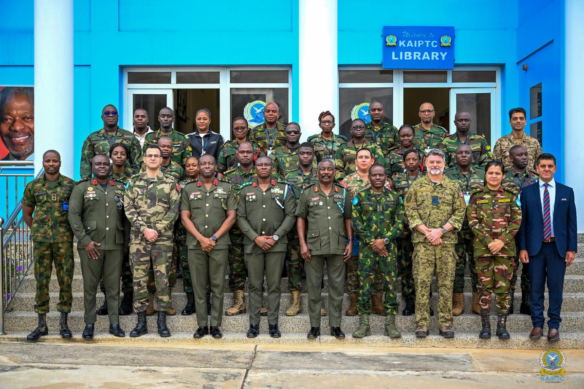 KaiptcGh's tweet photo. Course Opening:

As UN peacekeeping operations face increasingly complex security environments, effective preparation of military observers is more critical than ever.

The United Nations Military Observers Training of Trainers (UNMO ToT) is a two-week course hosted by the KAIPTC in Accra, in collaboration with the United Nations Integrated Training Service (UNITS) and fully funded by Canada.

The course equips participants with the military, analytical, interpersonal and instructional skills needed to prepare military observers for contemporary peacekeeping. It was led by Col. Samson Adeola Salawu, UN Course Director, and a team from UNITS.

#UNPeacekeeping #KAIPTC #PeacekeepingTraining