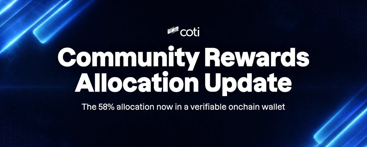 COTI Community Rewards Allocation