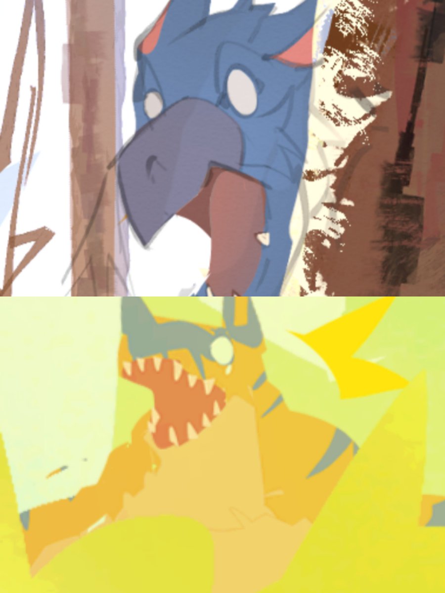 MilkDerg's tweet photo. Can I third this ship?

#nargacuga #tigrex https://t.co/AiovLB0ccs