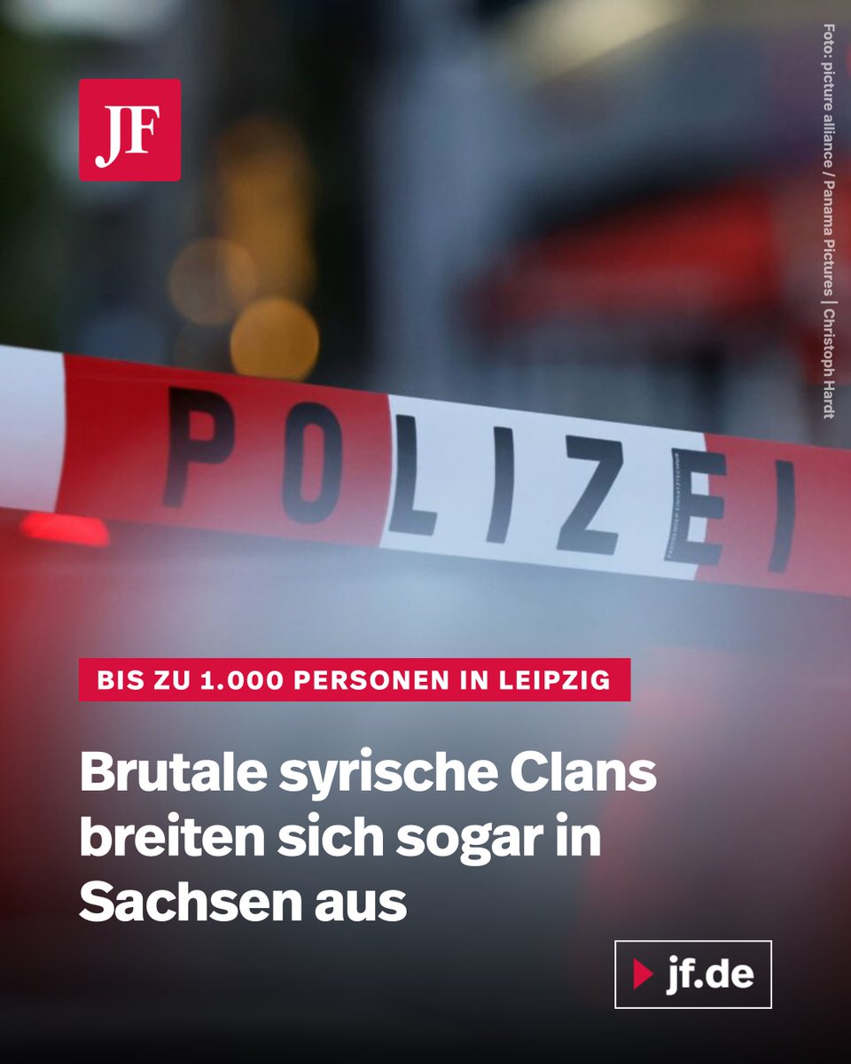jungefreiheit's tweet photo. Ein Clan-Oberhaupt hat 32 Kinder, fast zwei Drittel seiner Kernfamilie sind bereits mit Straftaten aufgefallen. Sachsens LKA spricht von Paralleljustiz und nennt erschreckende Zahlen zu Clan-Mitgliedern.

Weiterlesen: https://t.co/KQQgT0marG https://t.co/lMHyoCriy0