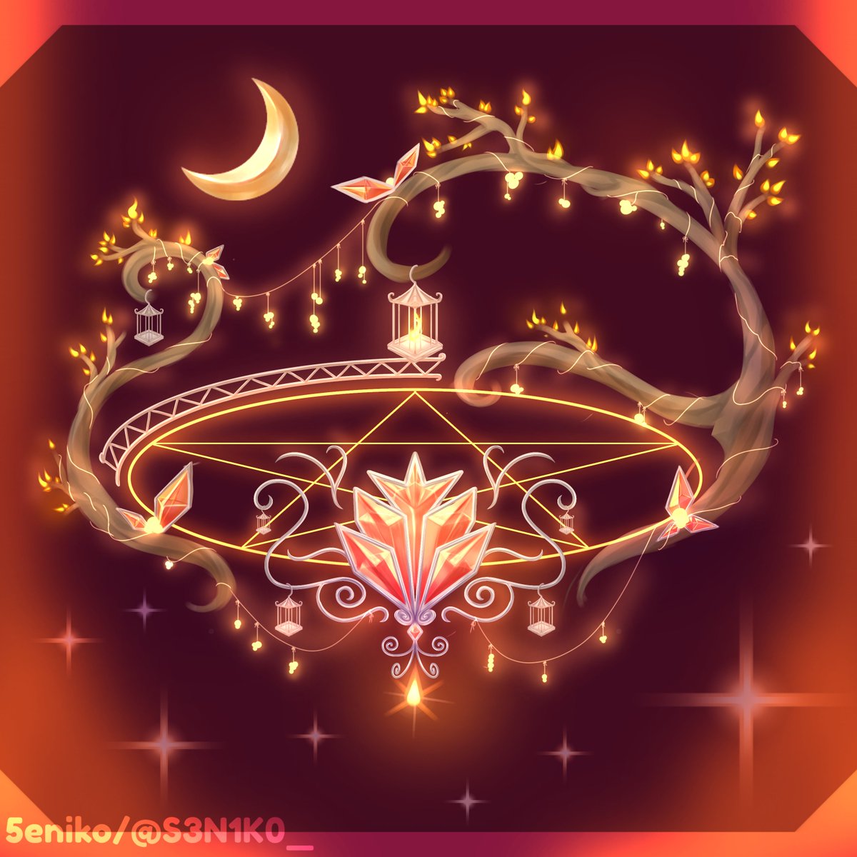 S3N1K0_'s tweet photo. Autumn Ritual 🍁  Eveningfall Halo [ CONCEPT ]

Warm ember trees of Eveningfall! Where a secret ritual is held. The back halo can be toggled to spin under the player, imitating an aura! ✨ 🌙

#royalehigh #royalehighconcept #royalehighconcepts https://t.co/7s336jiQ6Z